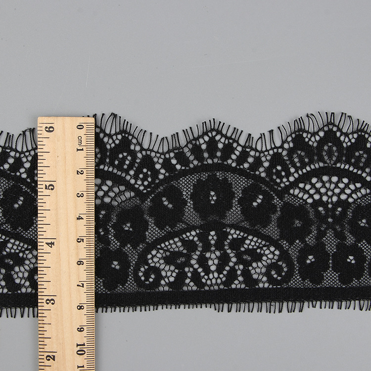 Lace Trim Eyelash White Lace Fabric for Apparel Wholesale Supplier 4